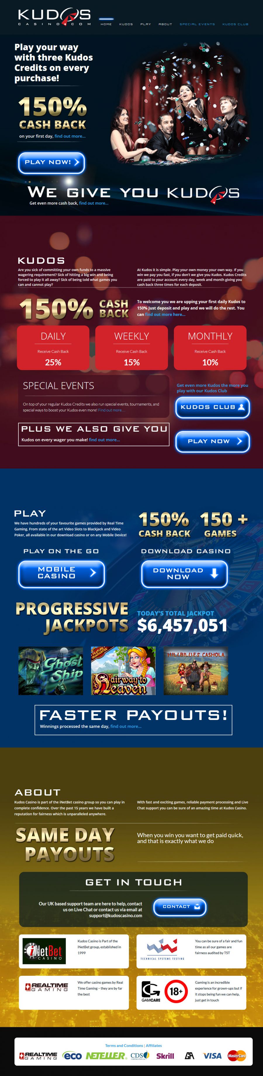 Kudos Casino  screenshot