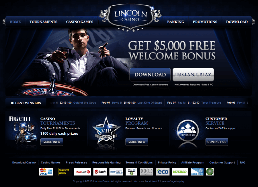 Lincoln Casino  screenshot