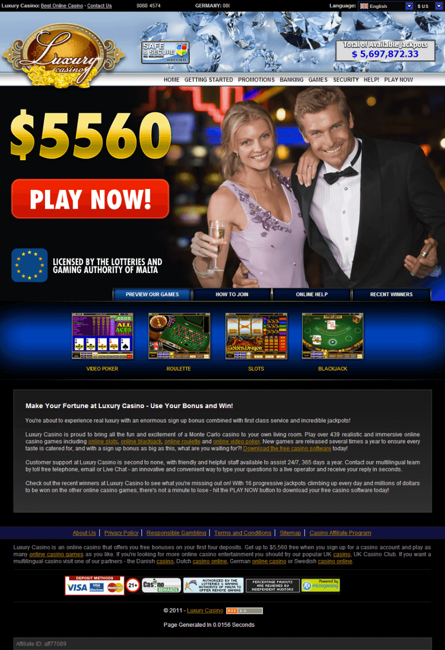 Luxury Casino  screenshot