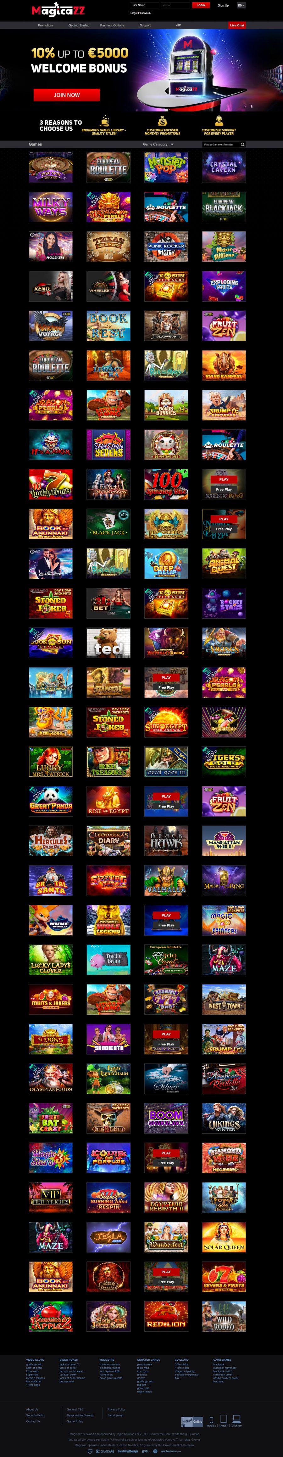 Magicazz Casino  screenshot