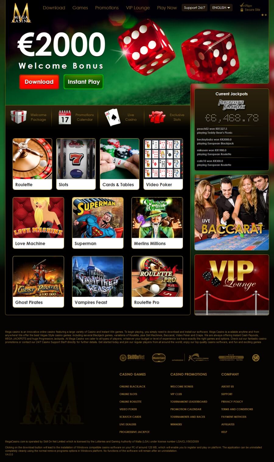 Mega Casino  screenshot