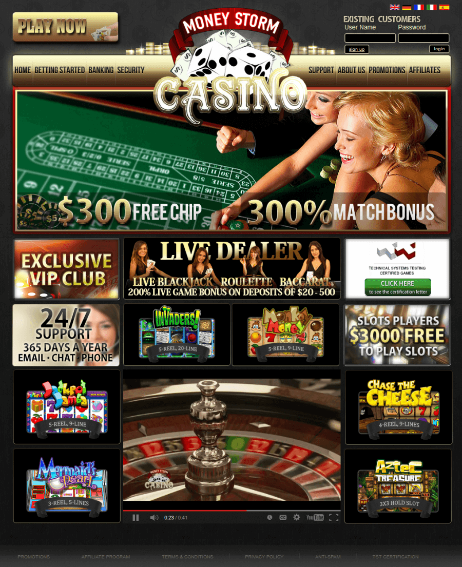 Money Storm Casino  screenshot
