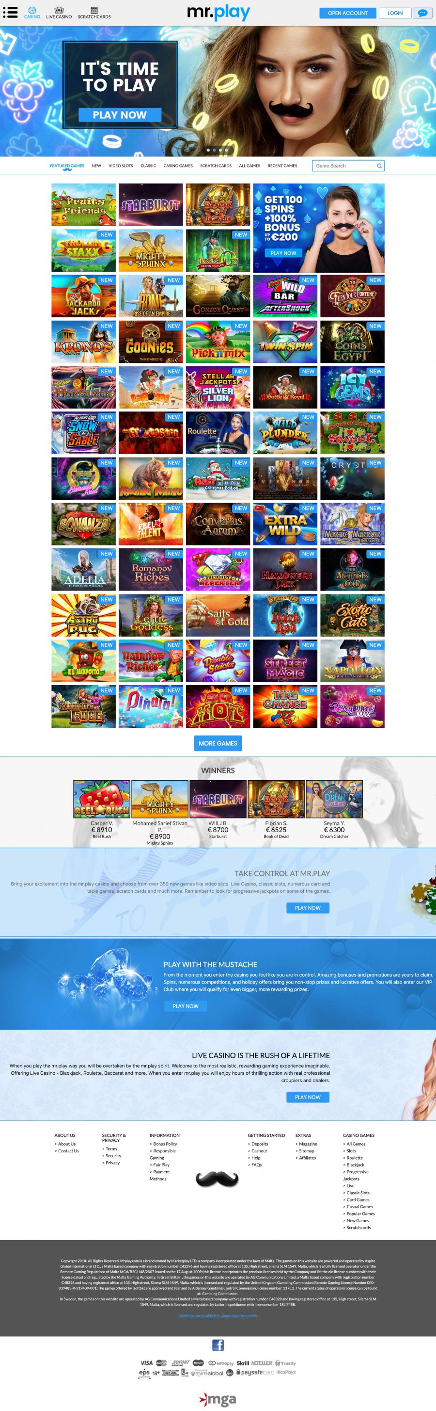Mr.play Casino  screenshot