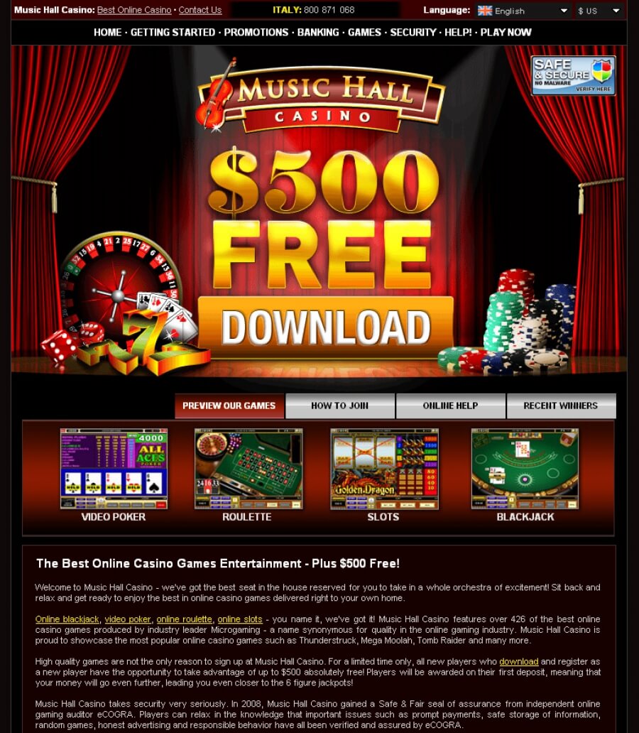 Music Hall Casino  screenshot
