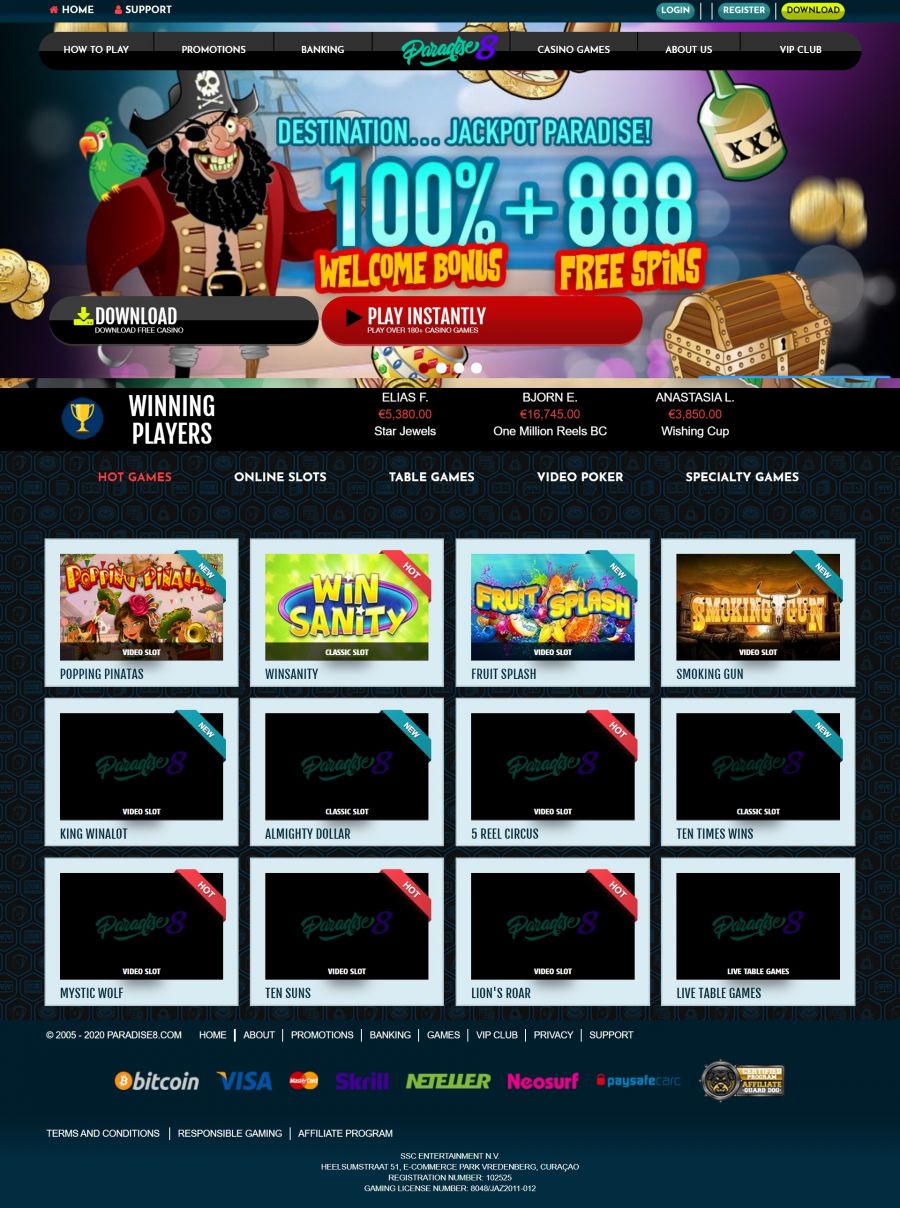 Paradise 8 Casino  screenshot
