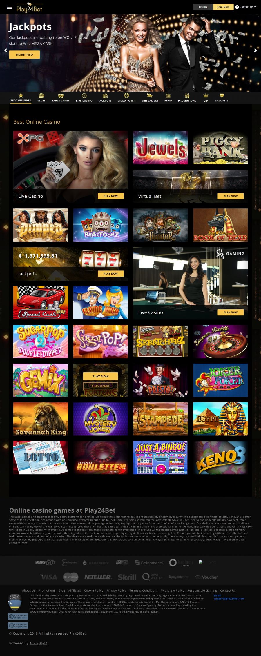Play24Bet Casino  screenshot