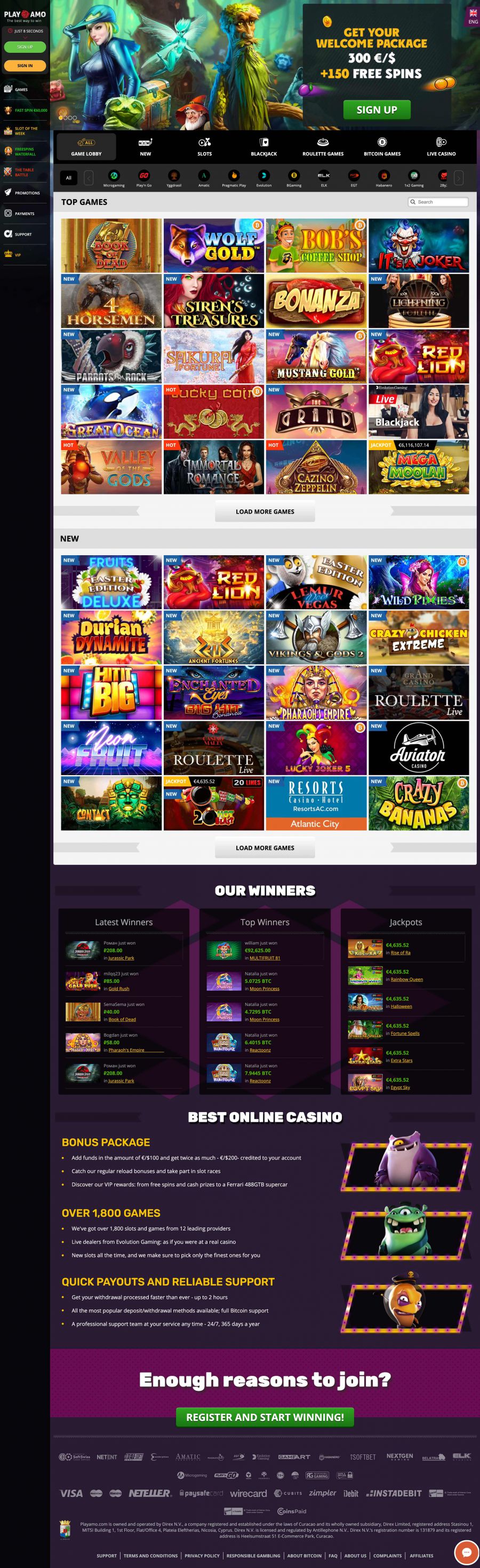 Playamo Casino  screenshot