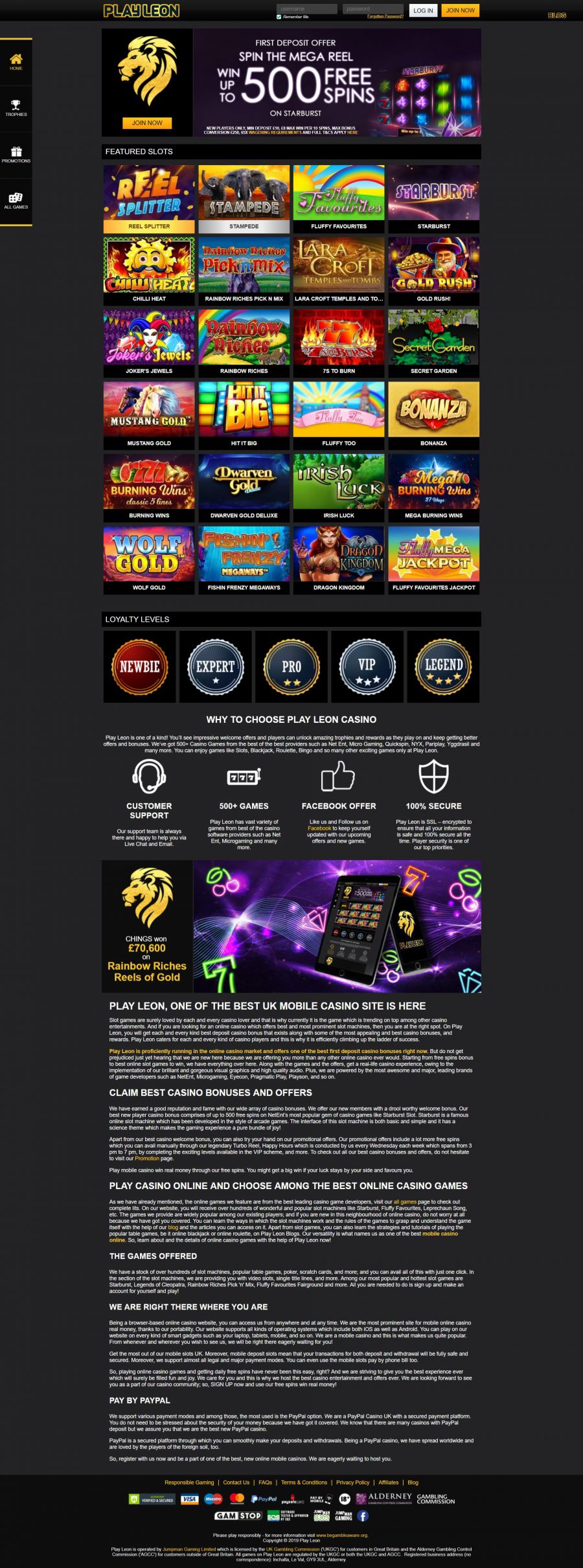 Play Leon Casino  screenshot