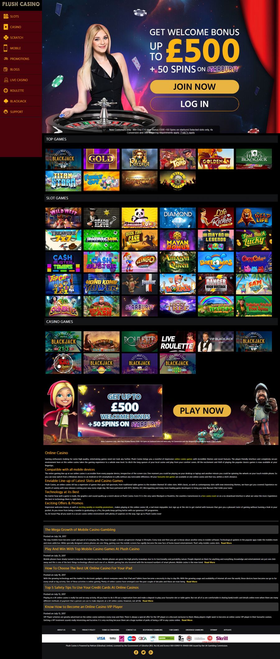Plush Casino  screenshot
