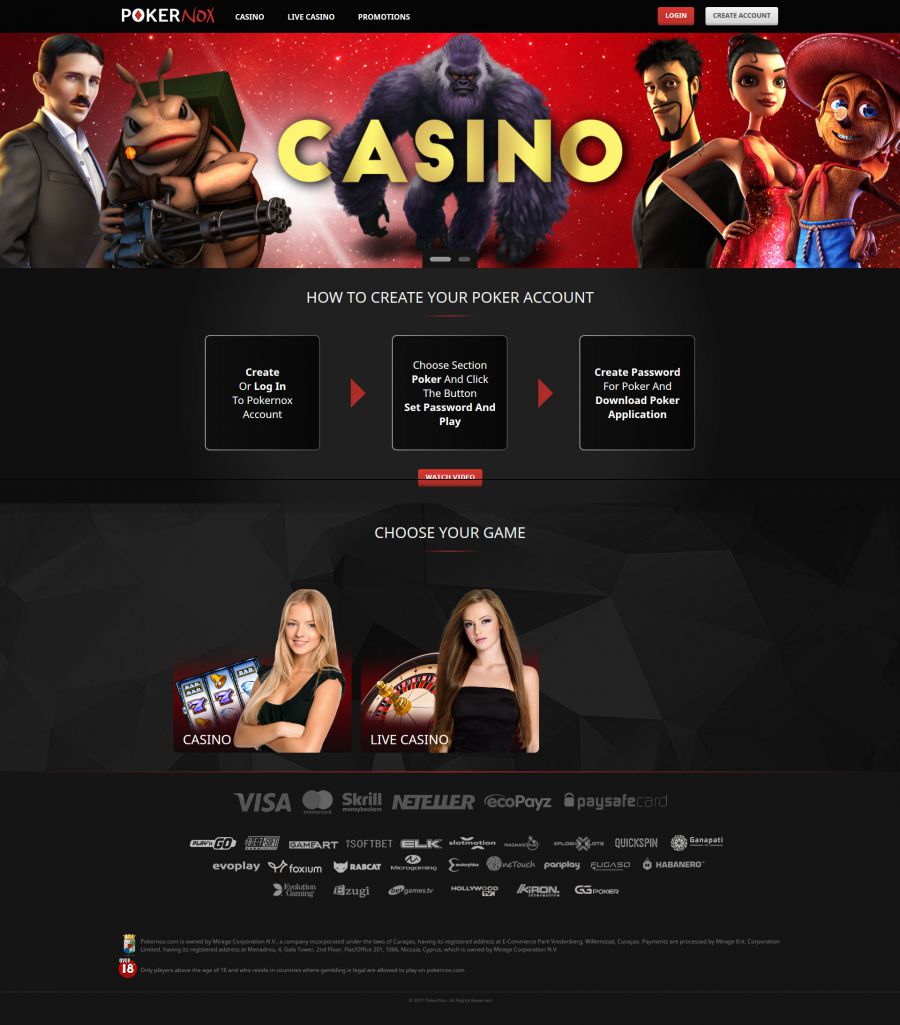 Pokernox Casino  screenshot