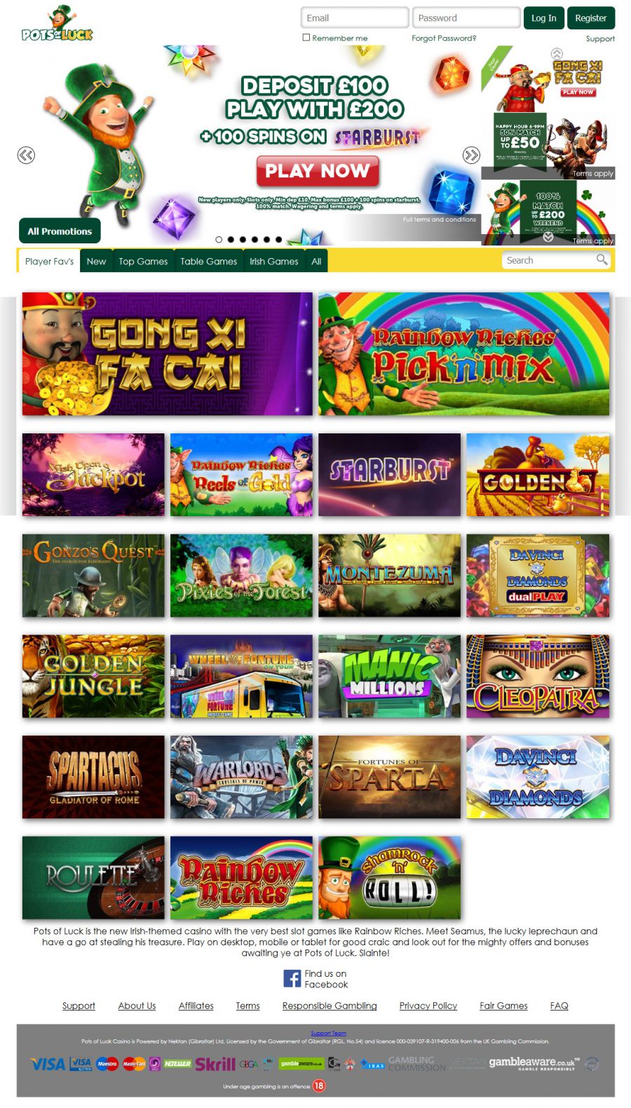 Pots Of Luck Casino  screenshot