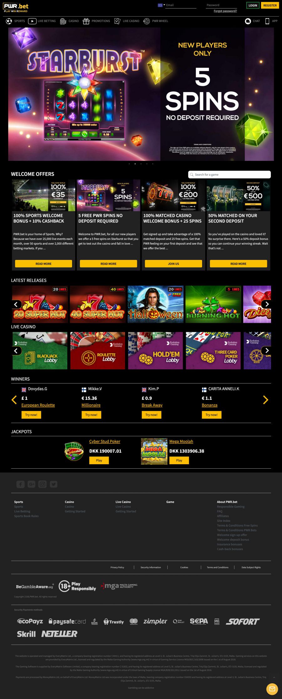 PWR.bet Casino  screenshot