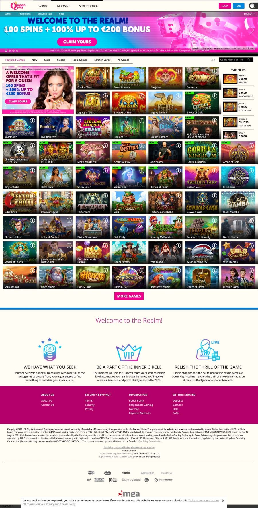 Queenplay Casino  screenshot