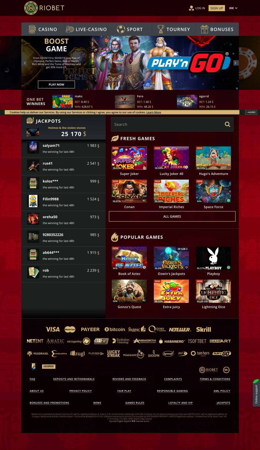 RioBet Casino  screenshot