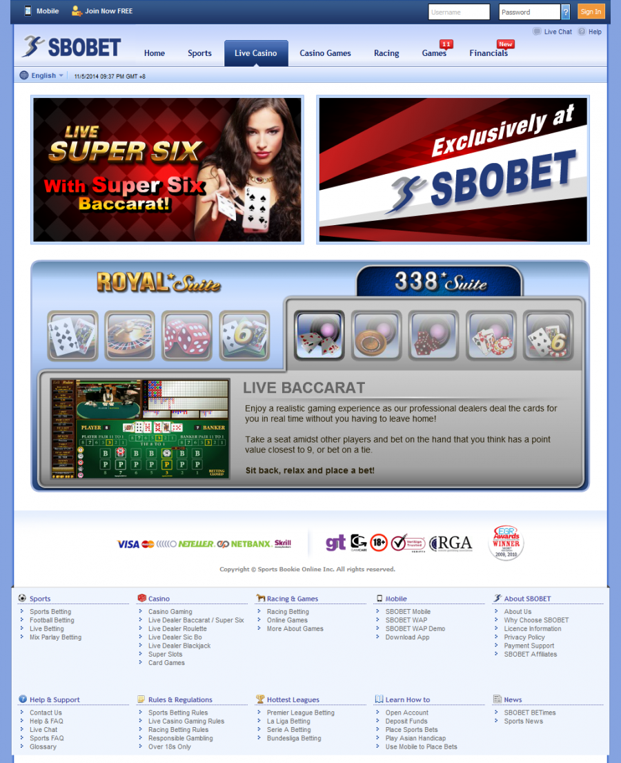 SboBet Casino  screenshot