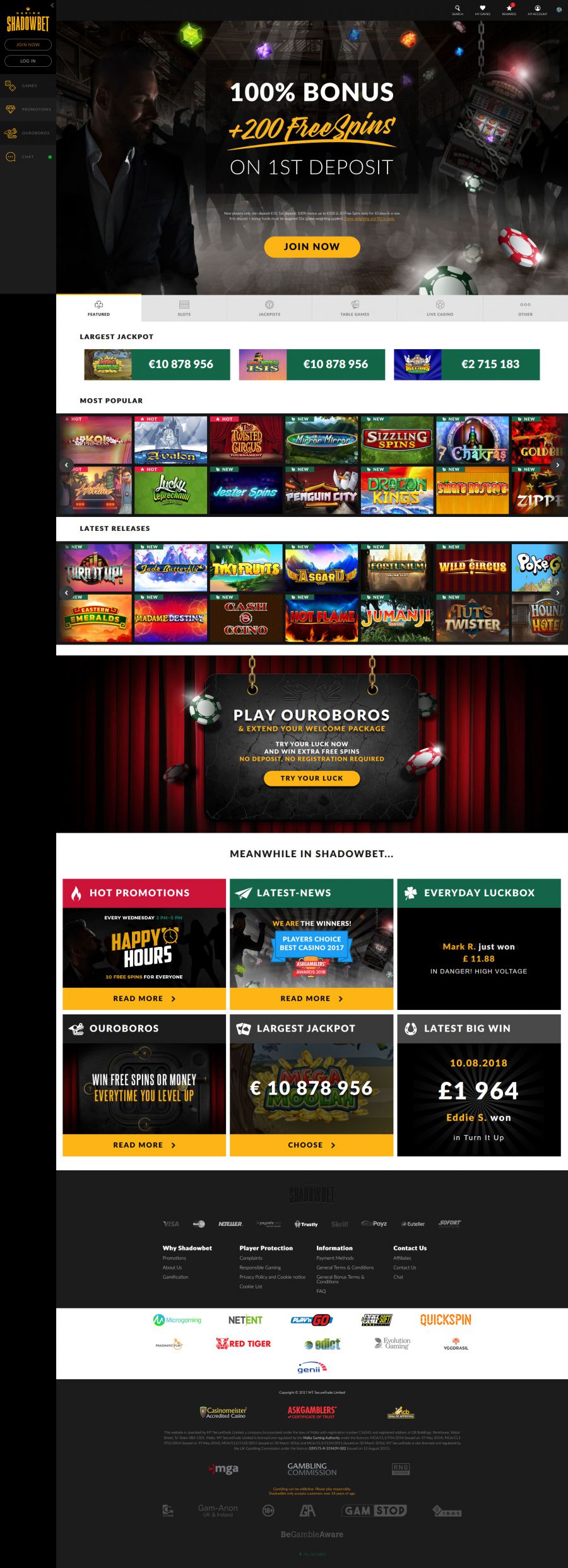 Shadowbet Casino  screenshot