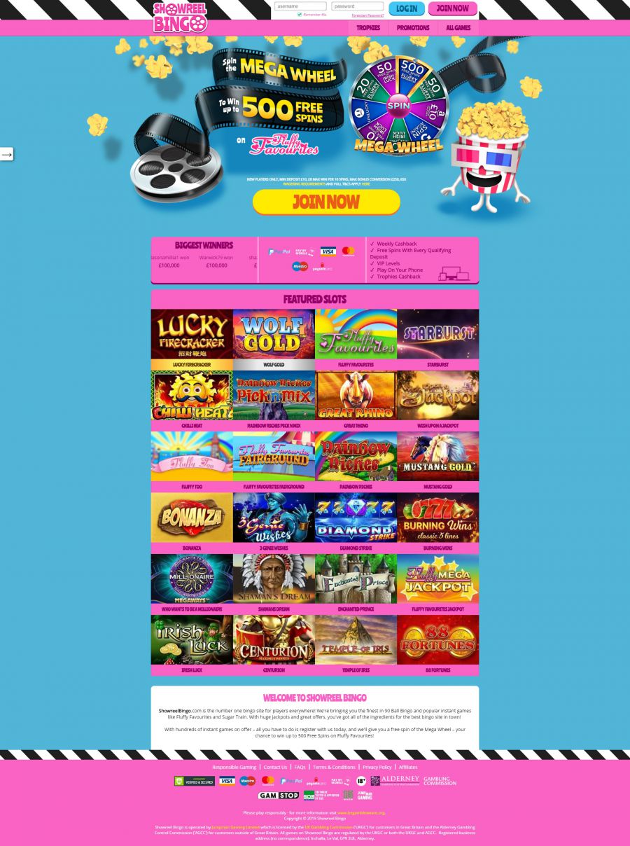Showreel Bingo Casino  screenshot