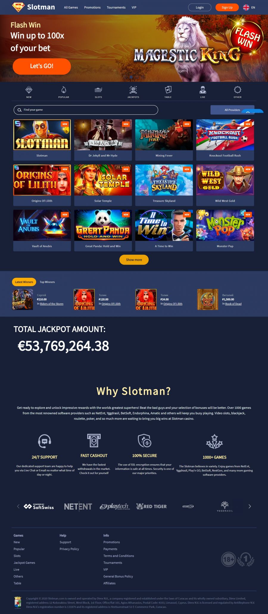 Slotman Casino  screenshot