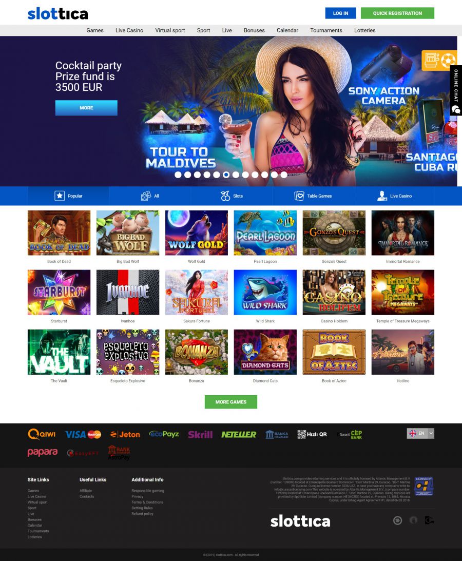 Slottica Casino  screenshot
