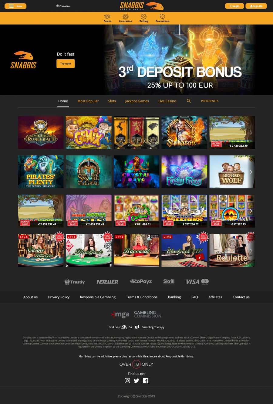 Snabbis Casino  screenshot