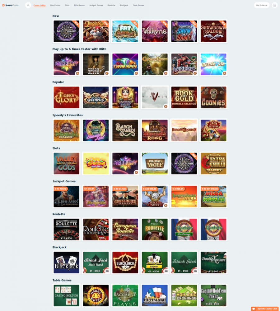 Speedy Casino  screenshot