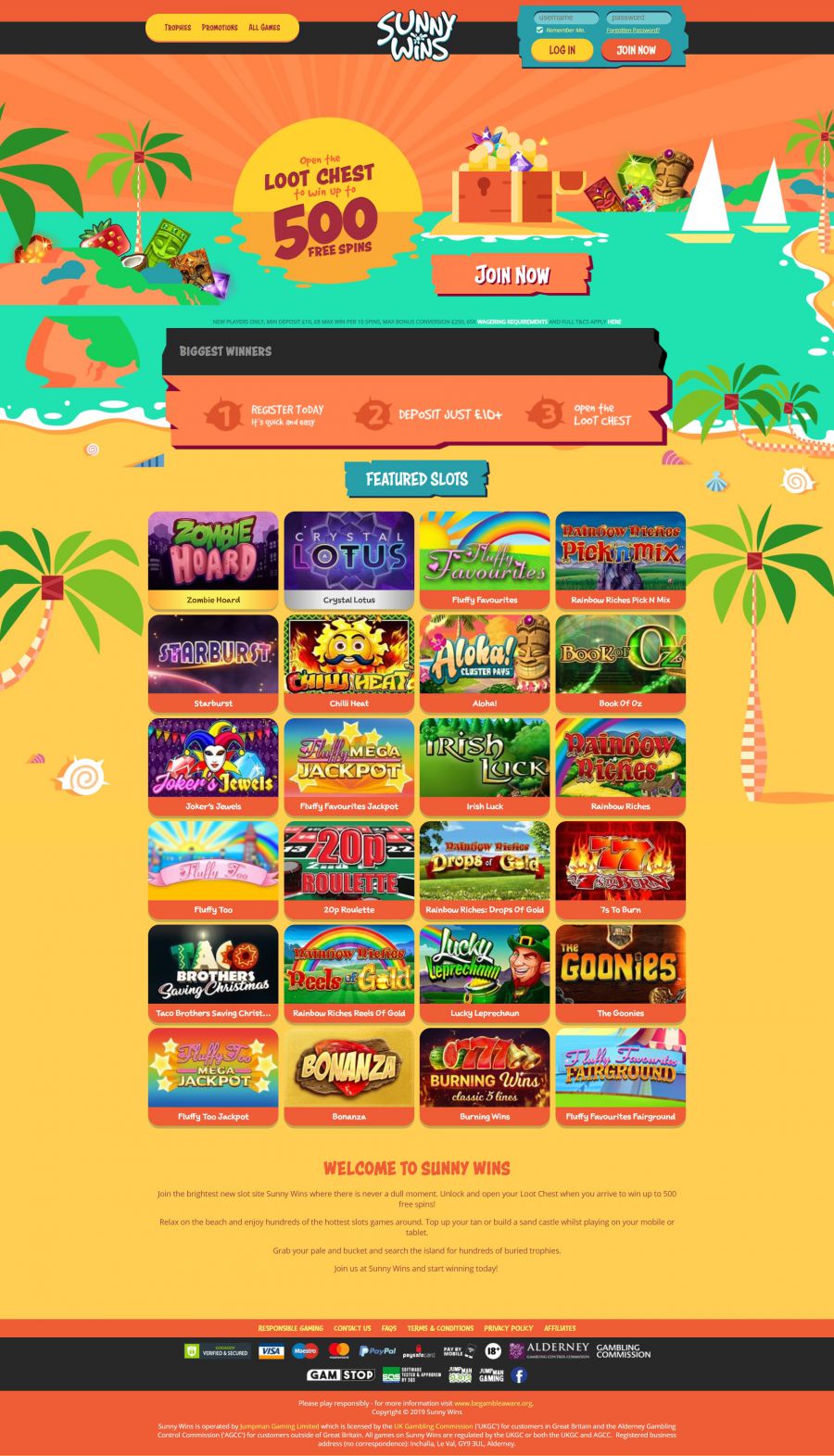 Sunny Wins Casino  screenshot