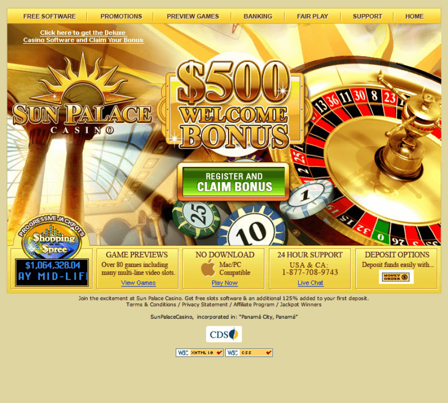 Sun Palace Casino  screenshot