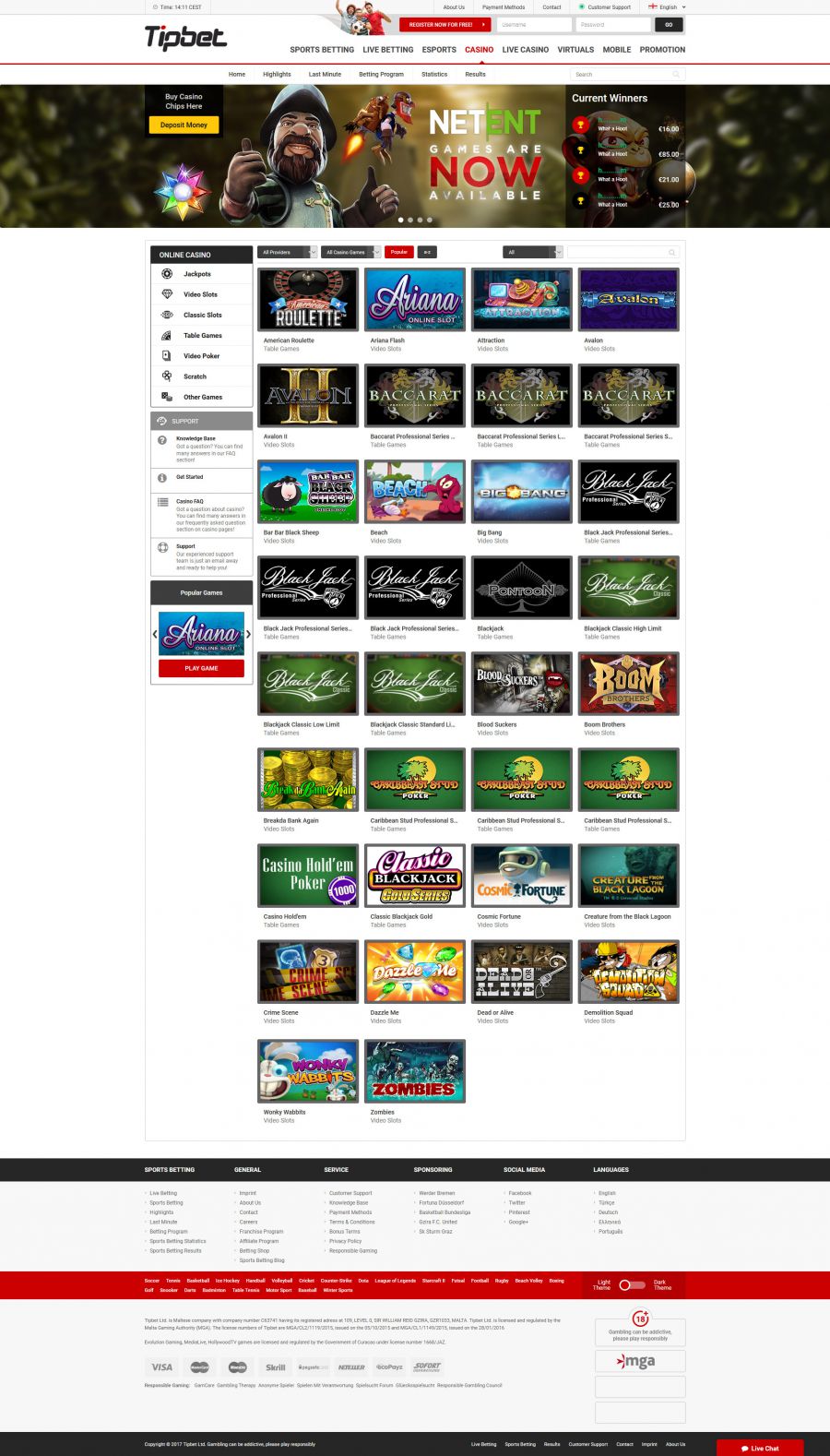 Tipbet Casino  screenshot