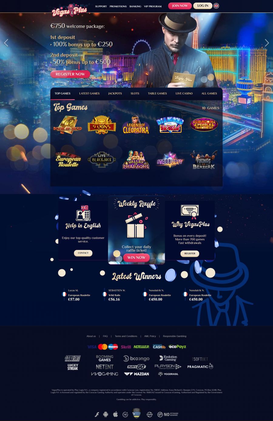 VegasPlus Casino  screenshot