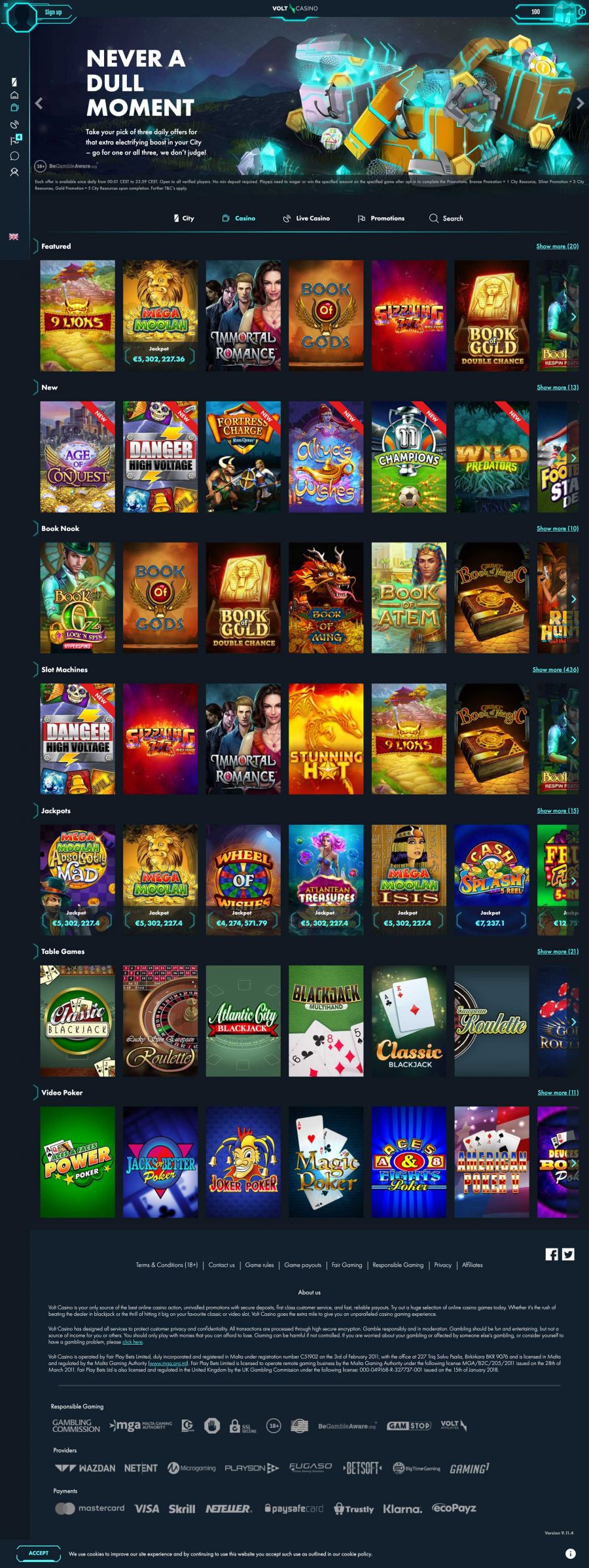 Volt Casino  screenshot