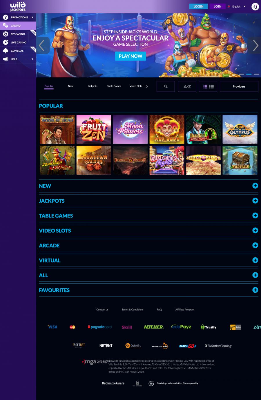 Wild Jackpots Casino  screenshot