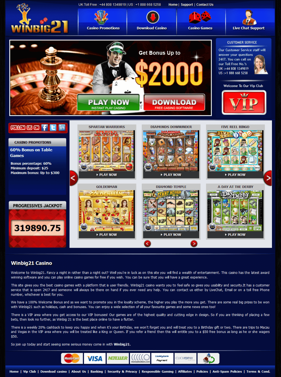 Winbig21 Casino  screenshot