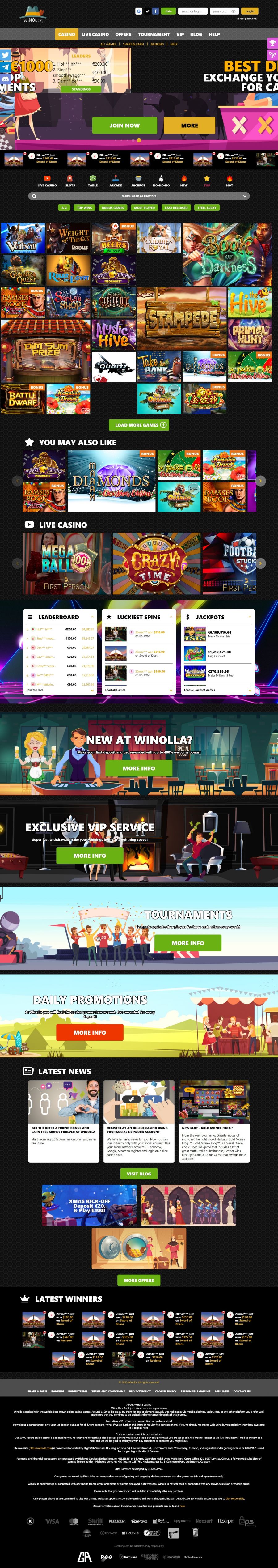 Winolla Casino  screenshot