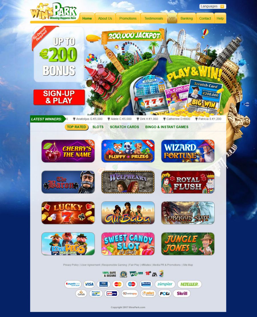 Wins Park Casino  screenshot